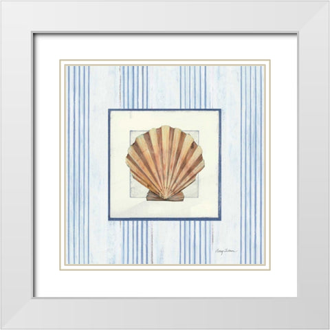 Sanibel Shell I White Modern Wood Framed Art Print with Double Matting by Tillmon, Avery
