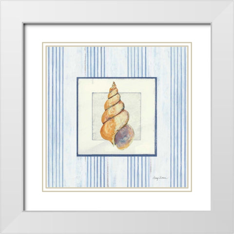 Sanibel Shell II White Modern Wood Framed Art Print with Double Matting by Tillmon, Avery