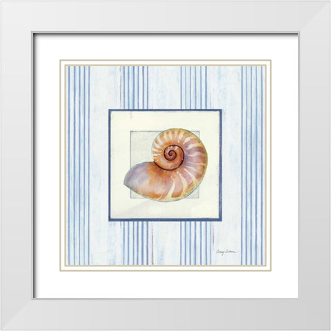 Sanibel Shell III White Modern Wood Framed Art Print with Double Matting by Tillmon, Avery