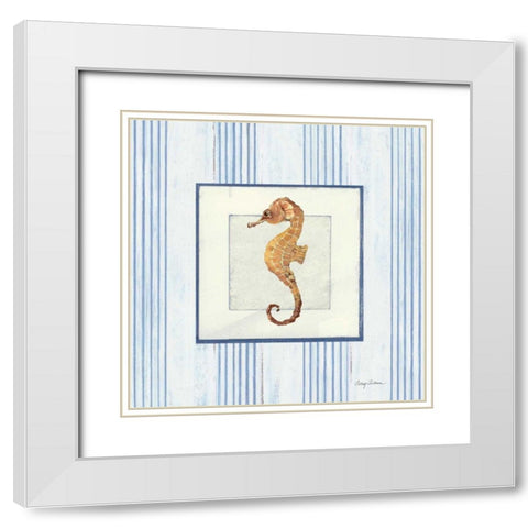 Sanibel Shell IV White Modern Wood Framed Art Print with Double Matting by Tillmon, Avery