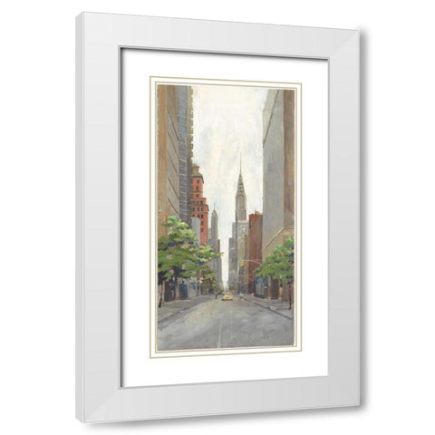 Uptown White Modern Wood Framed Art Print with Double Matting by Tillmon, Avery
