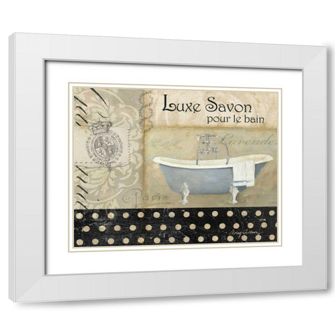 Savons de Bains I White Modern Wood Framed Art Print with Double Matting by Tillmon, Avery