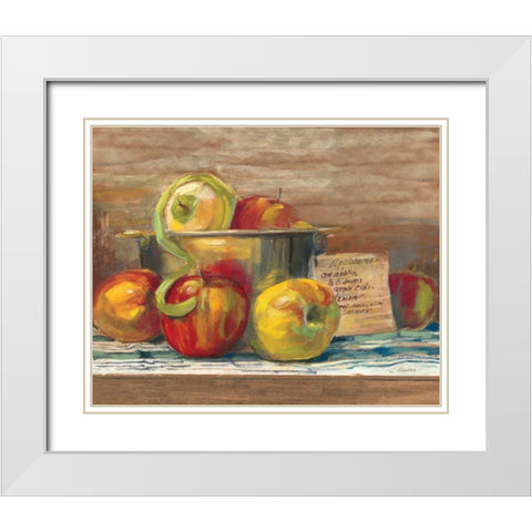 Applesauce White Modern Wood Framed Art Print with Double Matting by Rowan, Carol
