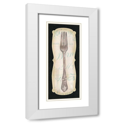 French Fork White Modern Wood Framed Art Print with Double Matting by Tillmon, Avery