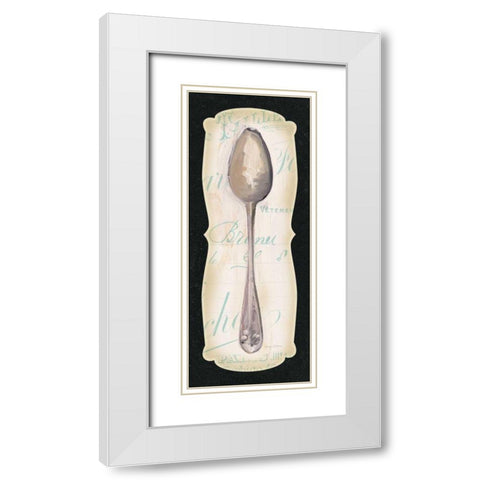 French Spoon White Modern Wood Framed Art Print with Double Matting by Tillmon, Avery