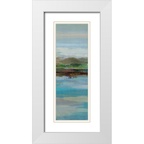 Northern Shore Panel I White Modern Wood Framed Art Print with Double Matting by Vassileva, Silvia