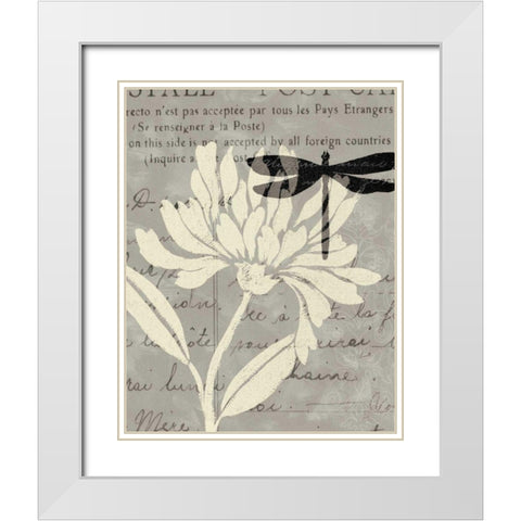 Natural Prints II White Modern Wood Framed Art Print with Double Matting by Brissonnet, Daphne