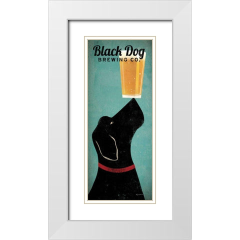 Black Dog Brewing Co White Modern Wood Framed Art Print with Double Matting by Fowler, Ryan