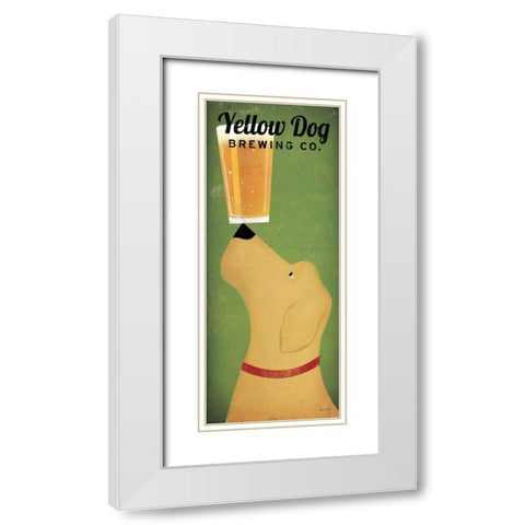 Yellow Dog Brewing Co White Modern Wood Framed Art Print with Double Matting by Fowler, Ryan