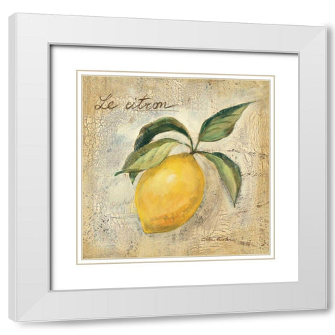 Le Citron White Modern Wood Framed Art Print with Double Matting by Vassileva, Silvia