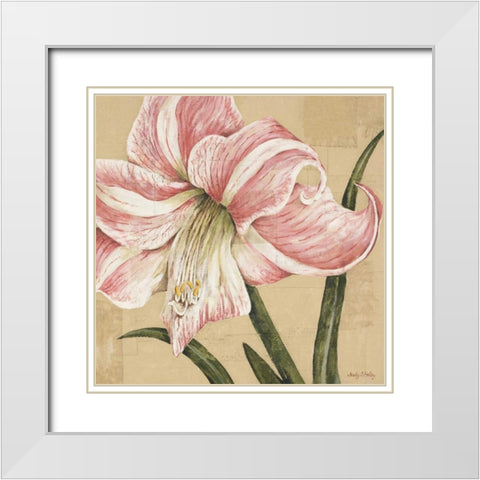 Blooming Wonder II White Modern Wood Framed Art Print with Double Matting by Shelby, Judy