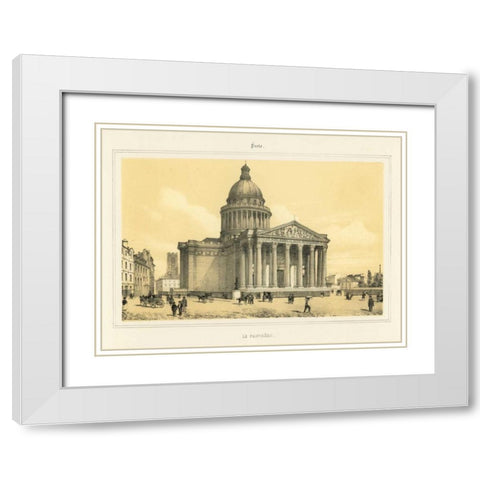 The Pantheon White Modern Wood Framed Art Print with Double Matting by Anonymous
