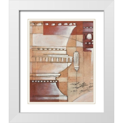 Palatine Drawings I White Modern Wood Framed Art Print with Double Matting by Chilton, Sarah E