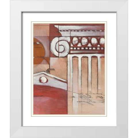 Palatine Drawings II White Modern Wood Framed Art Print with Double Matting by Chilton, Sarah E