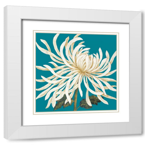 Mums The Word I White Modern Wood Framed Art Print with Double Matting by Nicole, Lily