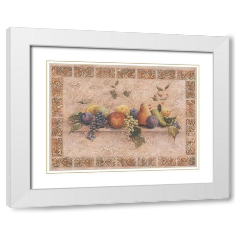 A Tuscan Palette White Modern Wood Framed Art Print with Double Matting by DeMarco, Fiona