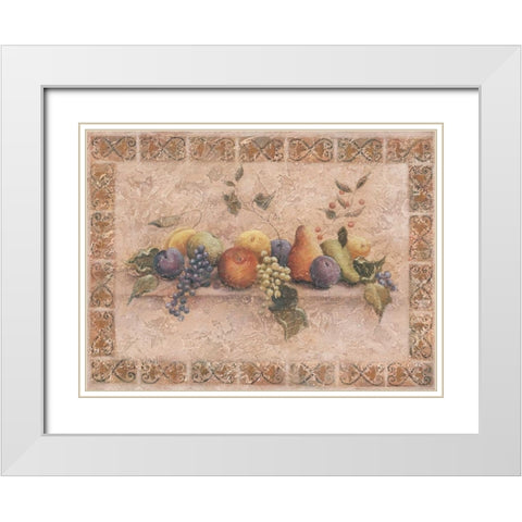 A Tuscan Palette White Modern Wood Framed Art Print with Double Matting by DeMarco, Fiona