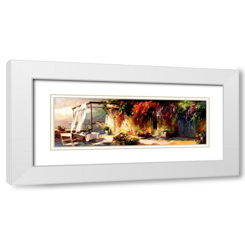 Romantic Place White Modern Wood Framed Art Print with Double Matting by Haenraets, Willem