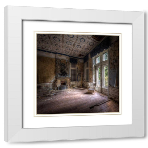 Hotel rouge White Modern Wood Framed Art Print with Double Matting by Sneeuw, Ivo