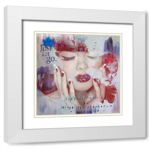 Disbelief White Modern Wood Framed Art Print with Double Matting by Baker, Micha