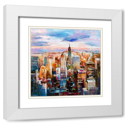 Sky over White Modern Wood Framed Art Print with Double Matting by Haenraets, Willem