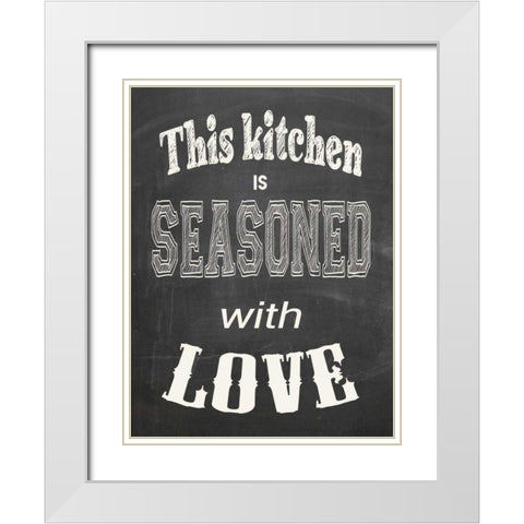 This kitchen White Modern Wood Framed Art Print with Double Matting by Waltz, Anne
