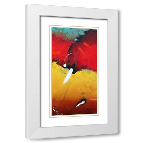 Kleiner Blick White Modern Wood Framed Art Print with Double Matting by Hansl, Alfred
