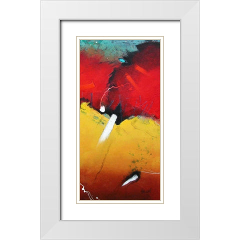 Kleiner Blick White Modern Wood Framed Art Print with Double Matting by Hansl, Alfred