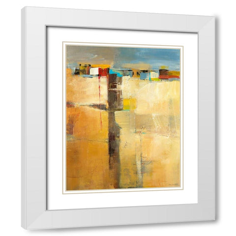 Siesta I White Modern Wood Framed Art Print with Double Matting by Danckaert, Bea