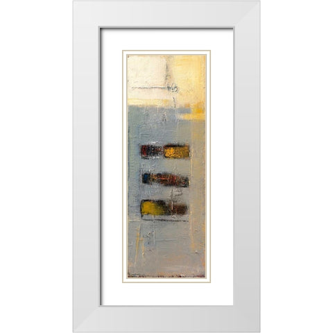beeing there White Modern Wood Framed Art Print with Double Matting by Danckaert, Bea
