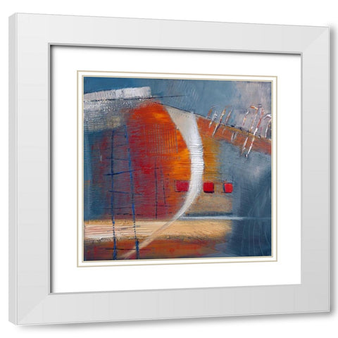 Splendid Glow White Modern Wood Framed Art Print with Double Matting by Danckaert, Bea