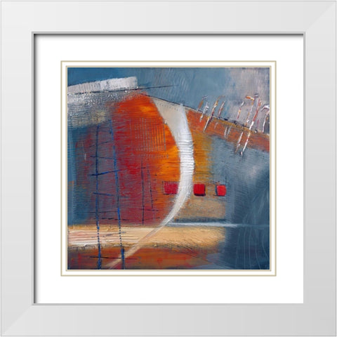 Splendid Glow White Modern Wood Framed Art Print with Double Matting by Danckaert, Bea