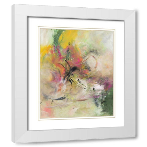 Blütenparadies III White Modern Wood Framed Art Print with Double Matting by Middendorf, Christiane