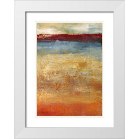 Abendlicht White Modern Wood Framed Art Print with Double Matting by Ohland, Christa