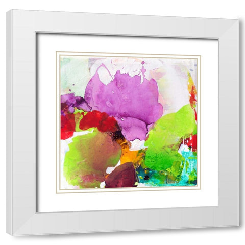 Violet Grace White Modern Wood Framed Art Print with Double Matting by Ruttkau,El