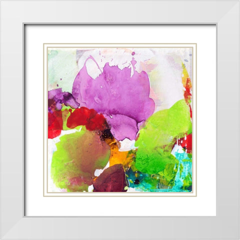 Violet Grace White Modern Wood Framed Art Print with Double Matting by Ruttkau,El