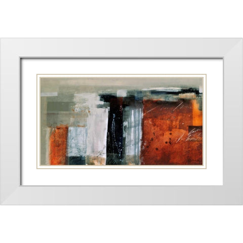Terra White Modern Wood Framed Art Print with Double Matting by Cusumano, Francesco