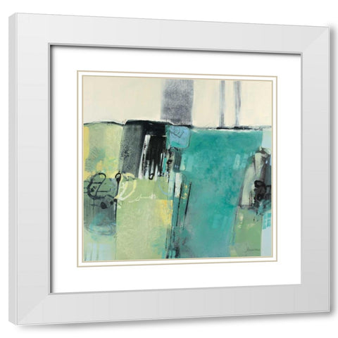 Prato II White Modern Wood Framed Art Print with Double Matting by Cusumano, Francesco