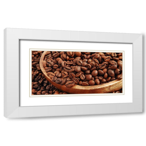 Alles Kaffee White Modern Wood Framed Art Print with Double Matting by Rossmeissl, Gerhard