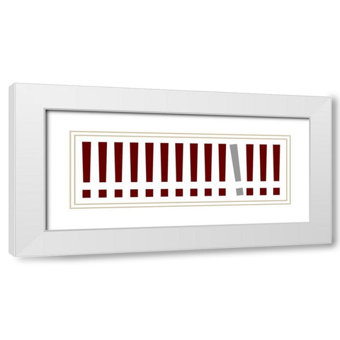 The Signs Panorama I White Modern Wood Framed Art Print with Double Matting by Rossmeissl, Gerhard