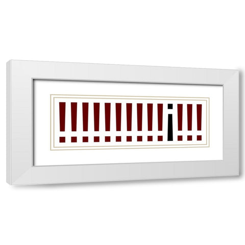 The Signs Panorama II White Modern Wood Framed Art Print with Double Matting by Rossmeissl, Gerhard
