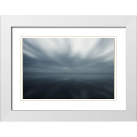 Horizont und Licht VI White Modern Wood Framed Art Print with Double Matting by Rossmeissl, Gerhard