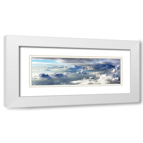 Wolkenreise White Modern Wood Framed Art Print with Double Matting by Dietz, Hajo