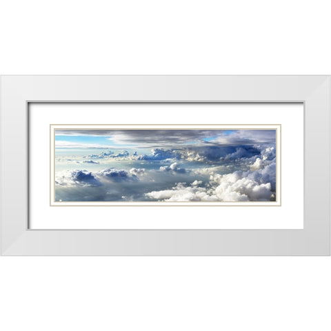 Wolkenreise White Modern Wood Framed Art Print with Double Matting by Dietz, Hajo