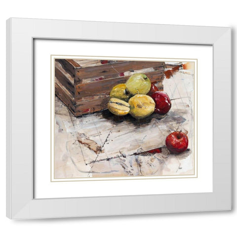 Damit die Sunde erhalten bleibt White Modern Wood Framed Art Print with Double Matting by Mayer, Norbert