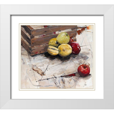 Damit die Sunde erhalten bleibt White Modern Wood Framed Art Print with Double Matting by Mayer, Norbert