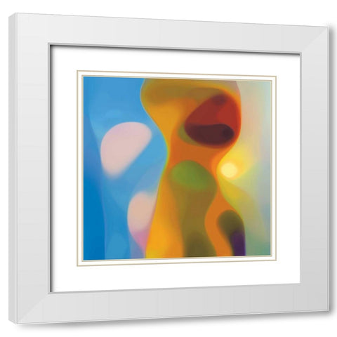 Evolution 13 White Modern Wood Framed Art Print with Double Matting by Klipp, Ortwin