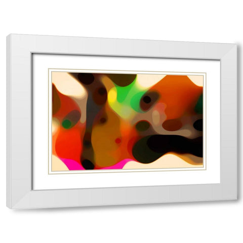 Evolution 38 White Modern Wood Framed Art Print with Double Matting by Klipp, Ortwin
