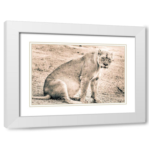 Liom-Mom White Modern Wood Framed Art Print with Double Matting by Seifinger, Toby