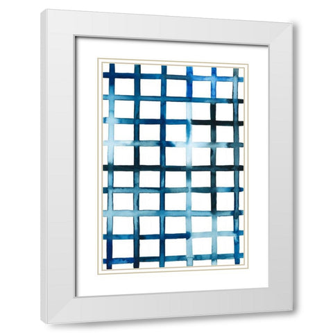 Watercolor Bleed Pattern II White Modern Wood Framed Art Print with Double Matting by Popp, Grace